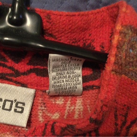 Vintage Chicos Red Vest, size L/XL - Picture 7 of 8